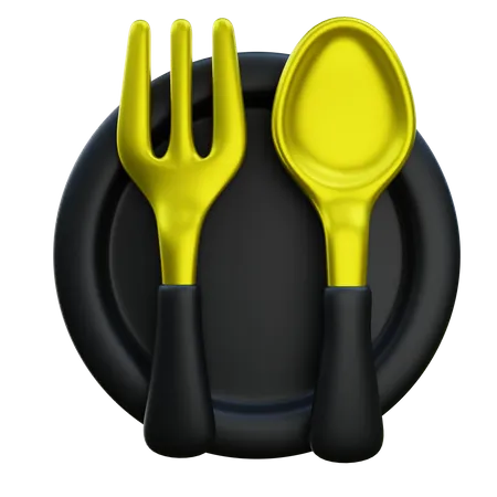 Vaisselle de restaurant  3D Icon