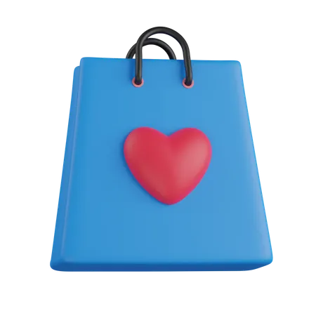 Valentine Bag  3D Icon