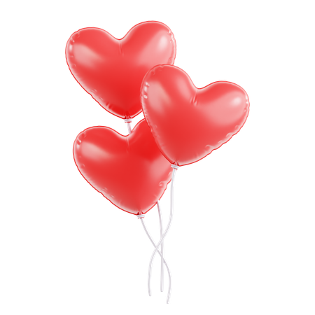 Valentine Balloon  3D Icon