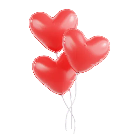 Valentine Balloon  3D Icon