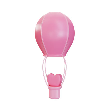 Valentine Balloon 3D Illustration