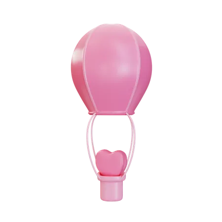 Valentine Balloon  3D Illustration