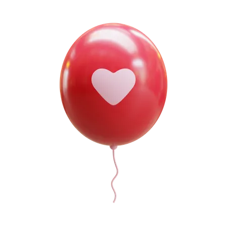 Valentine Balloon  3D Icon