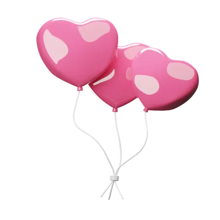 Valentine Baloon  3D Icon