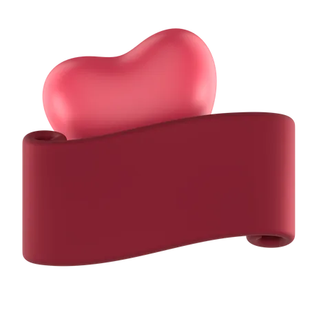 Pink Love And Red Sheet 3D Icon