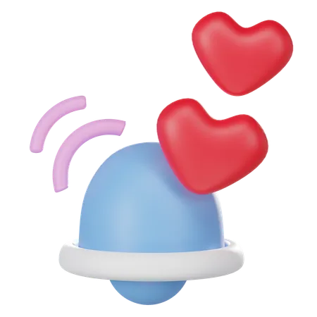 Valentine Bell  3D Icon