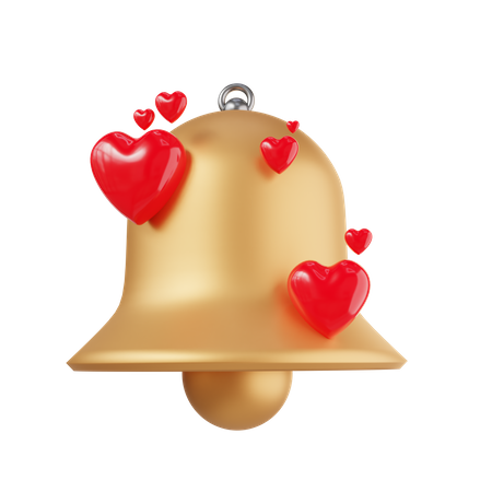 Valentine Bell  3D Icon