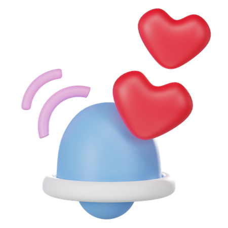 Valentine Bell  3D Icon