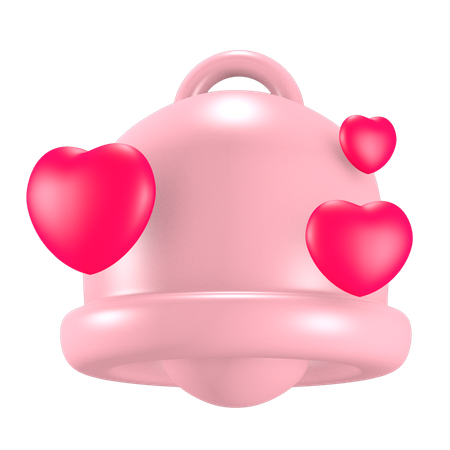 Valentine Bell 3D Icon