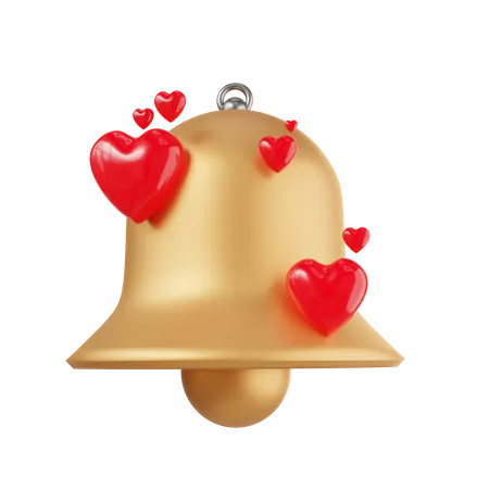 Valentine Bell 3D Icon