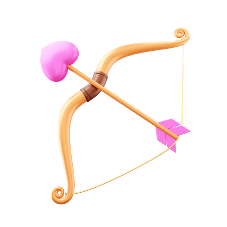 Valentine Bow  3D Illustration