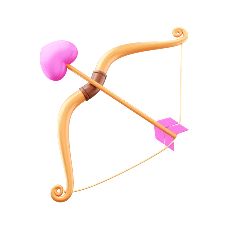 Valentine Bow 3D Illustration