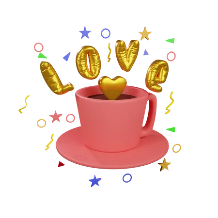 Rendez-vous au café de la Saint-Valentin  3D Icon