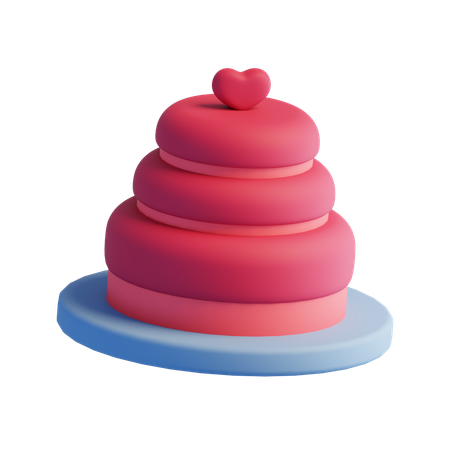 Valentine Cake  3D Icon