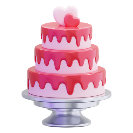 Valentine Cake  3D Icon