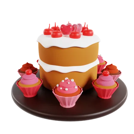 Valentine Cake  3D Icon