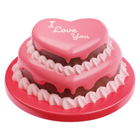 Valentine Cake  3D Icon