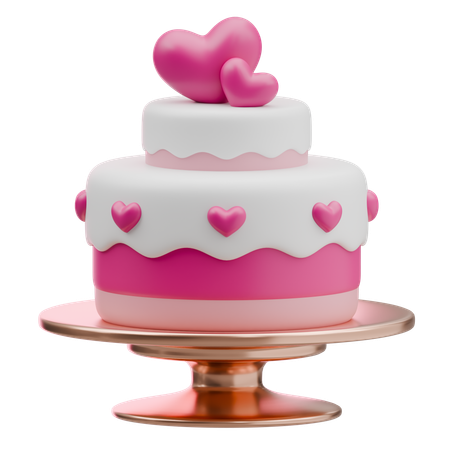 Valentine Cake  3D Icon