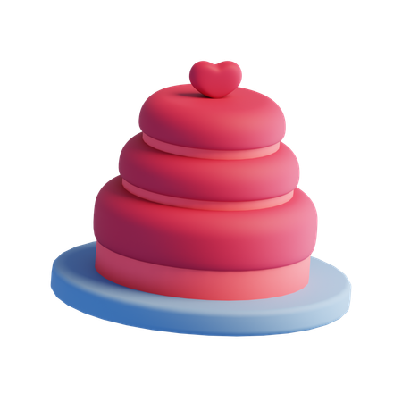 Valentine Cake  3D Icon