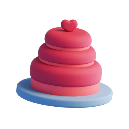 Valentine Cake  3D Icon