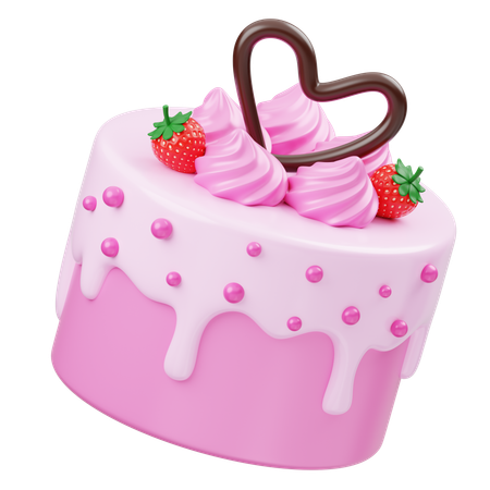 Valentine Cake  3D Icon