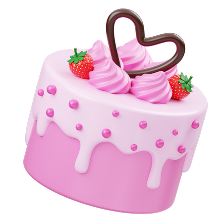 Valentine Cake  3D Icon