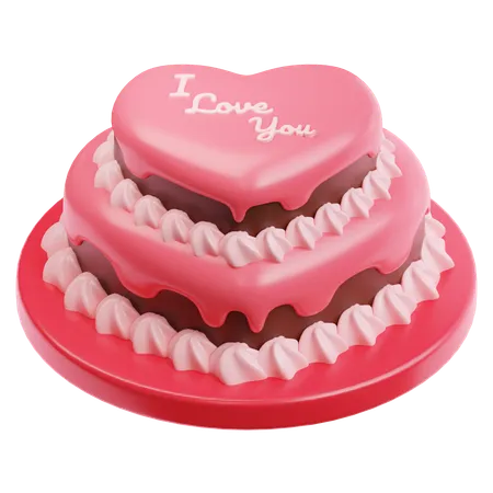 Valentine Cake  3D Icon