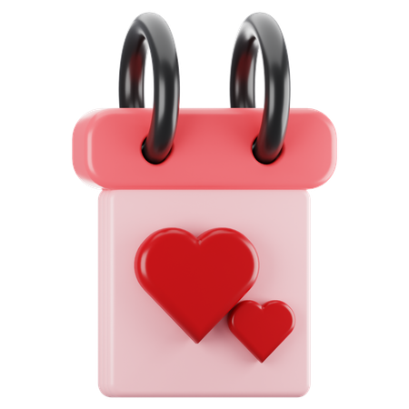 Valentine calendar  3D Icon