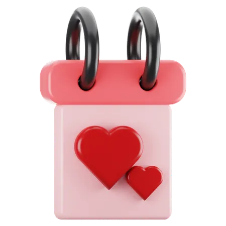 Valentine calendar  3D Icon