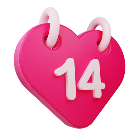 Valentine Calendar  3D Icon