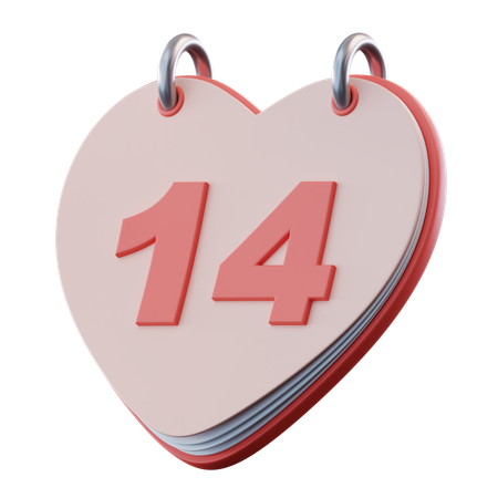 Valentine Calendar  3D Icon