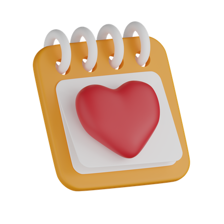 Valentine Calendar  3D Icon