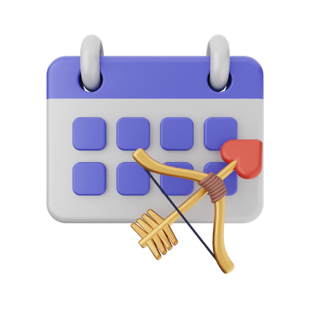 Valentine Calendar  3D Icon