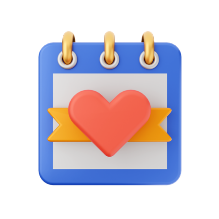 Valentine Calendar  3D Icon