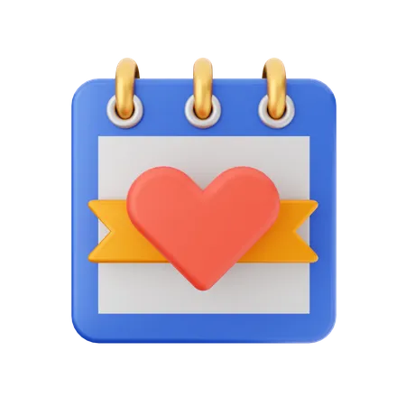 Valentine Calendar  3D Icon