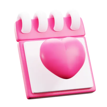 Valentine Calender  3D Icon