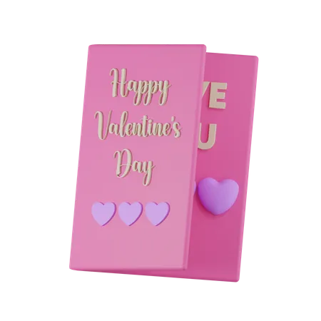 Valentine Card  3D Icon