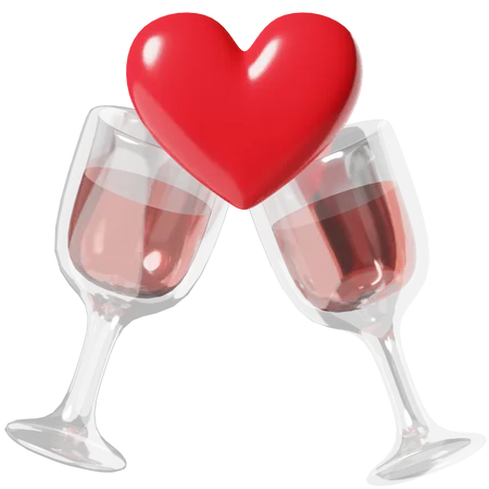 Valentine Cheers  3D Icon