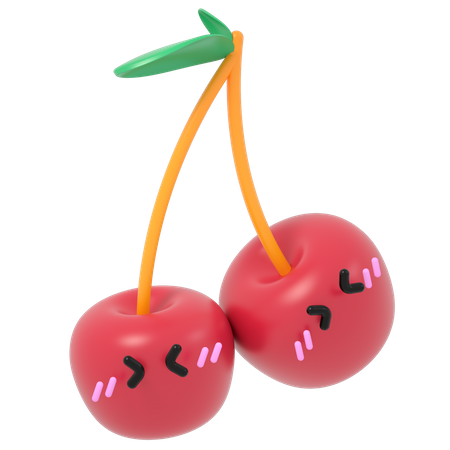 Valentine Cherry  3D Illustration