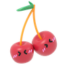 cherry romance emoji 3d