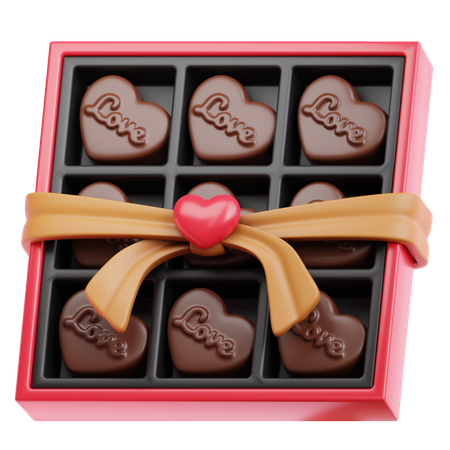 Valentine Chocolate  3D Icon