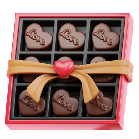 Valentine Chocolate  3D Icon