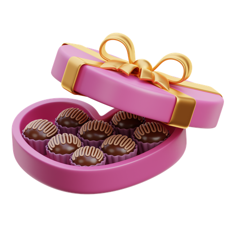 Valentine Chocolate  3D Icon