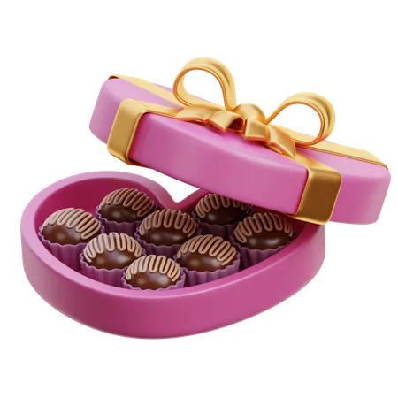 Valentine Chocolate  3D Icon