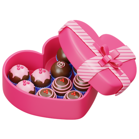 Valentine Chocolate  3D Icon