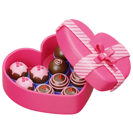 Valentine Chocolate  3D Icon