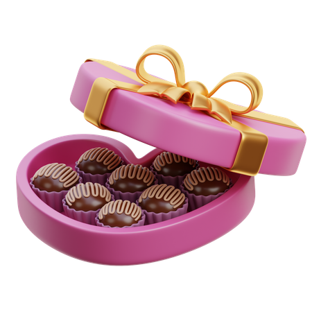 Valentine Chocolate  3D Icon