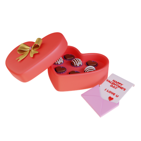 Valentine Chocolate  3D Icon