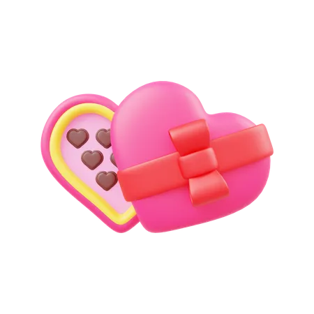 Valentine Chocolate  3D Illustration