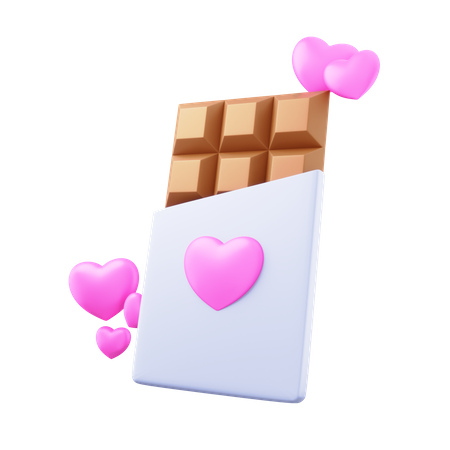 Valentine Chocolate  3D Illustration